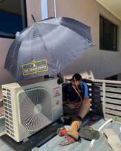 Load image into Gallery viewer, The Trade Shade - Magnetic Umbrella Holder Providing Maximum Sun Protection For An Australian Tradie Working In The Heat.