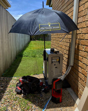 Load image into Gallery viewer, The Trade Shade - Magnetic Umbrella Holder Positioned To Provide Maximum Shade And UV Protection For Outdoor Worker.