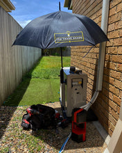 Load image into Gallery viewer, The Trade Shade - Magnetic Umbrella Holder Positioned To Provide Maximum Shade And UV Protection For Outdoor Worker.
